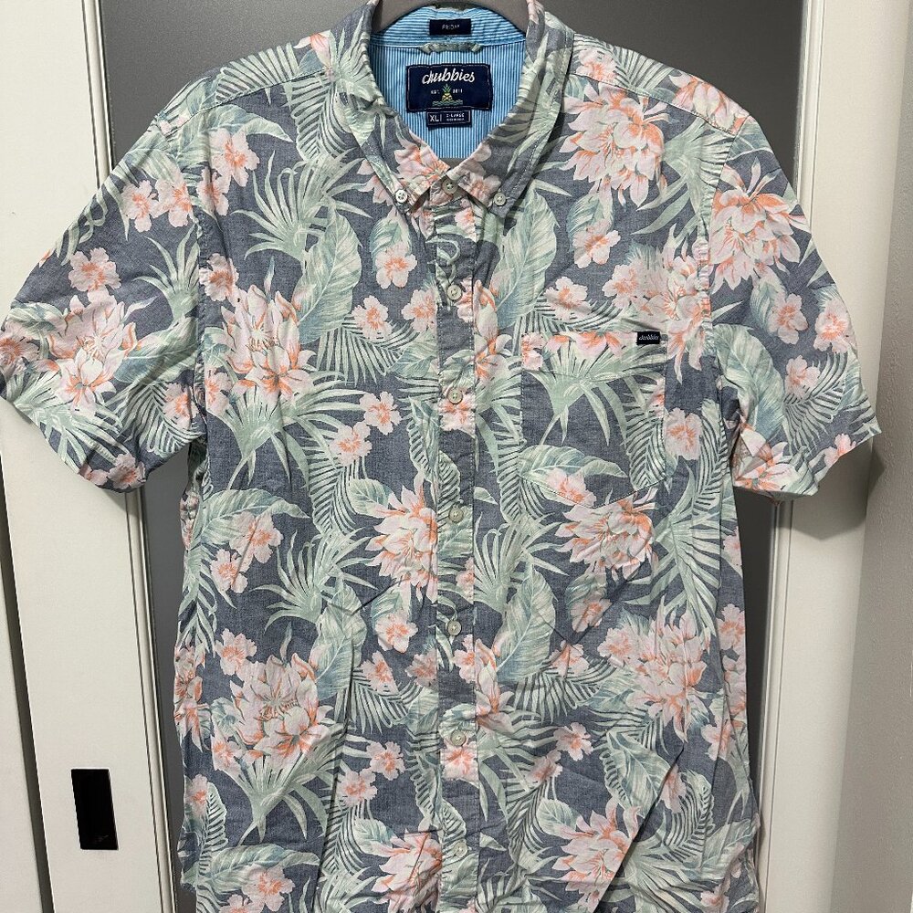 Men's XL Chubbies Button-down Short-sleeve Shirt